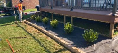 Plastic mulching for improved landscaping of the residential property